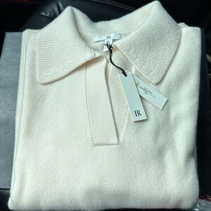 Banana Republic Cashmere Polo Style Sweater NWT